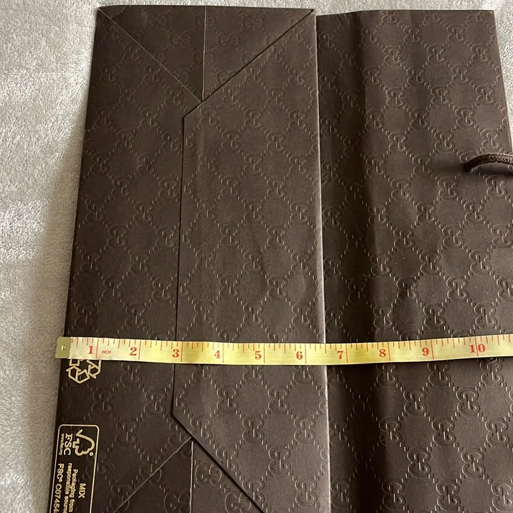 Authentic Gucci Large Gift Shopping Bag Brown Monogram Luxury Boutique Store Bag